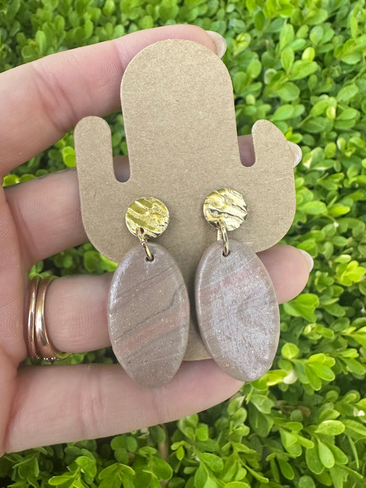 Small clay earrings