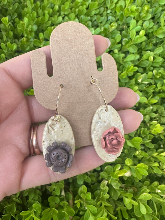 Small clay earrings